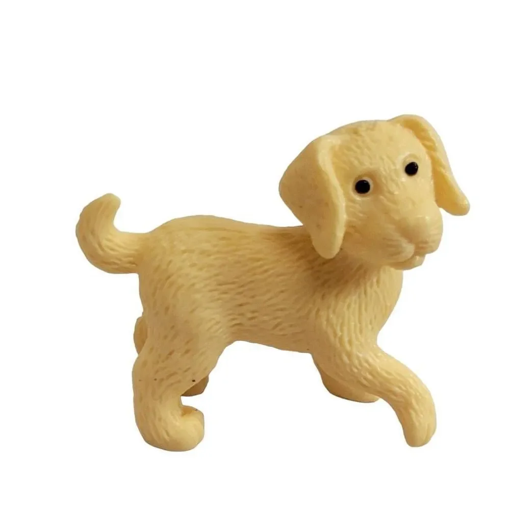 Golden Retriever Puppy Dog Collectible Figurine Miniature Plastic